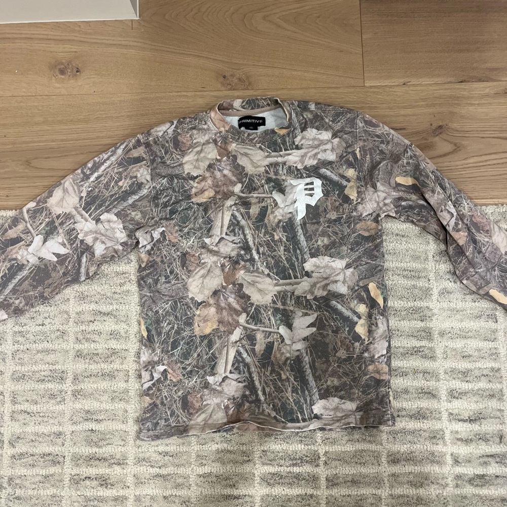 Camouflage Long Sleeve primitive shirt